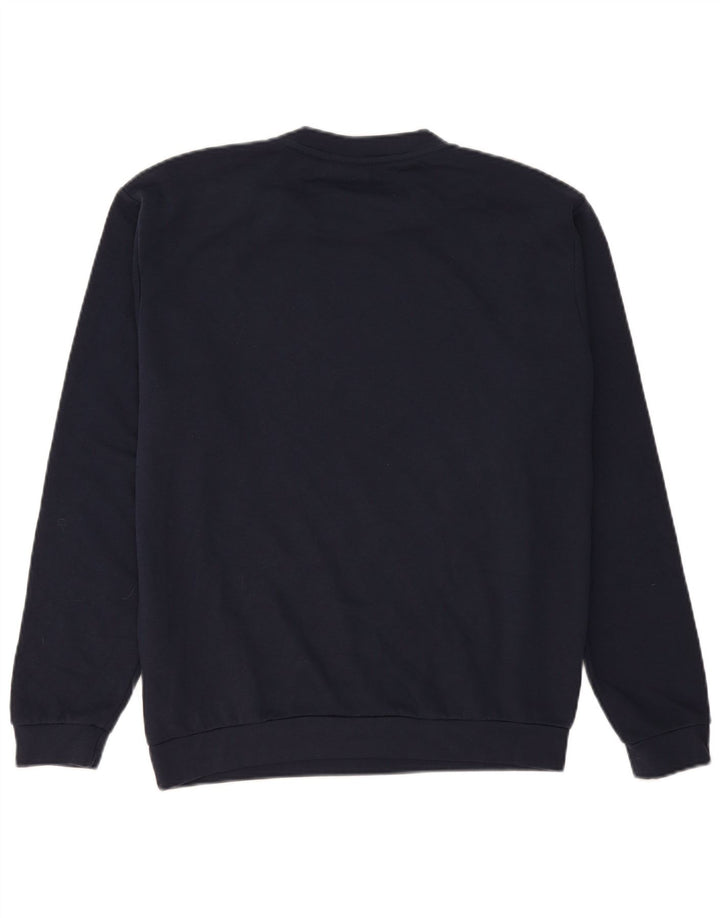 Sergio Tacchini Felpa Uomo Maglione Large Blu Navy Cotone