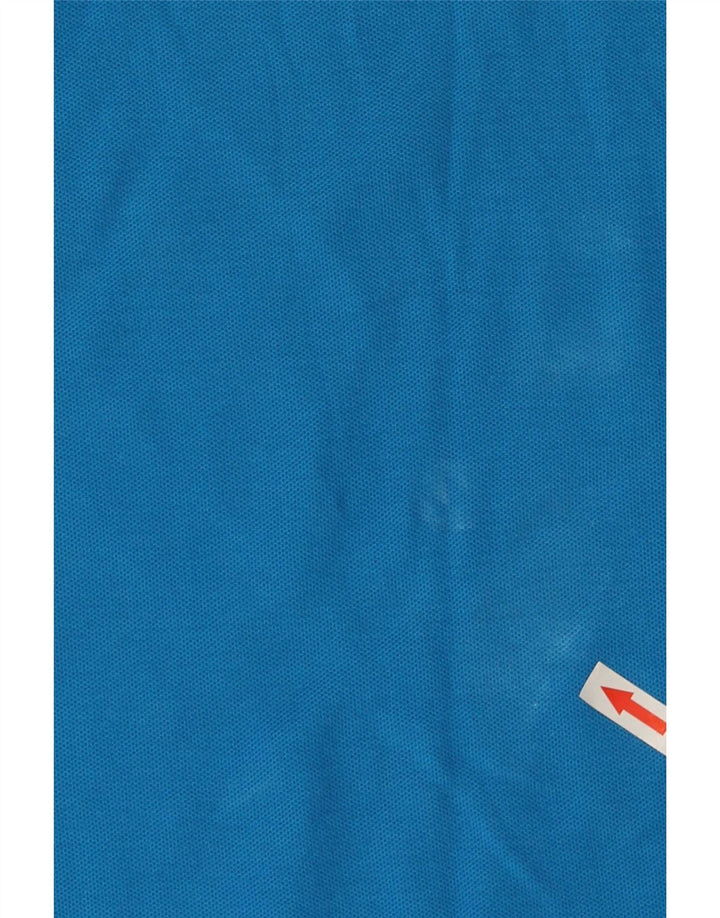 Polo da uomo Lotto Large in cotone a righe blu
