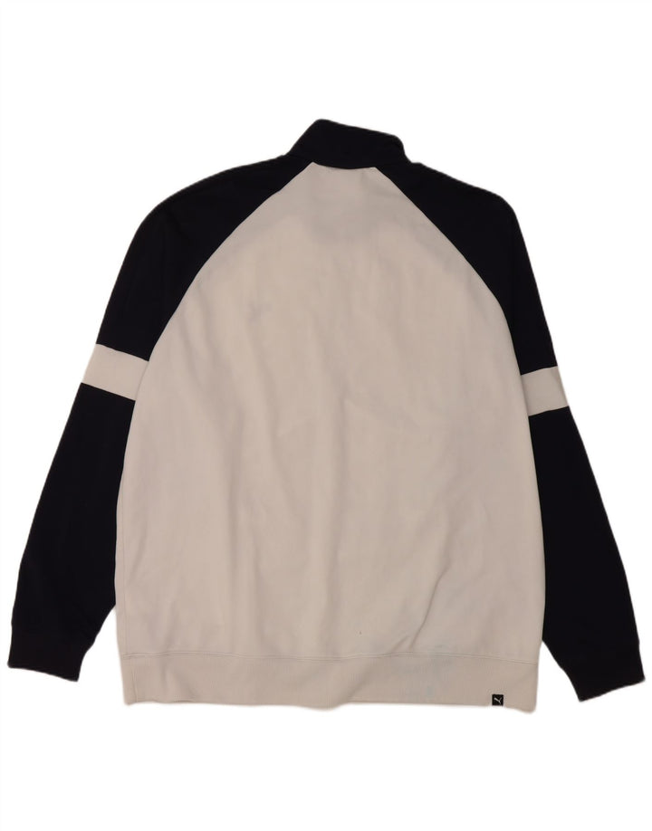 Giacca da tuta da uomo PUMA 2XL Poliestere color block blu navy
