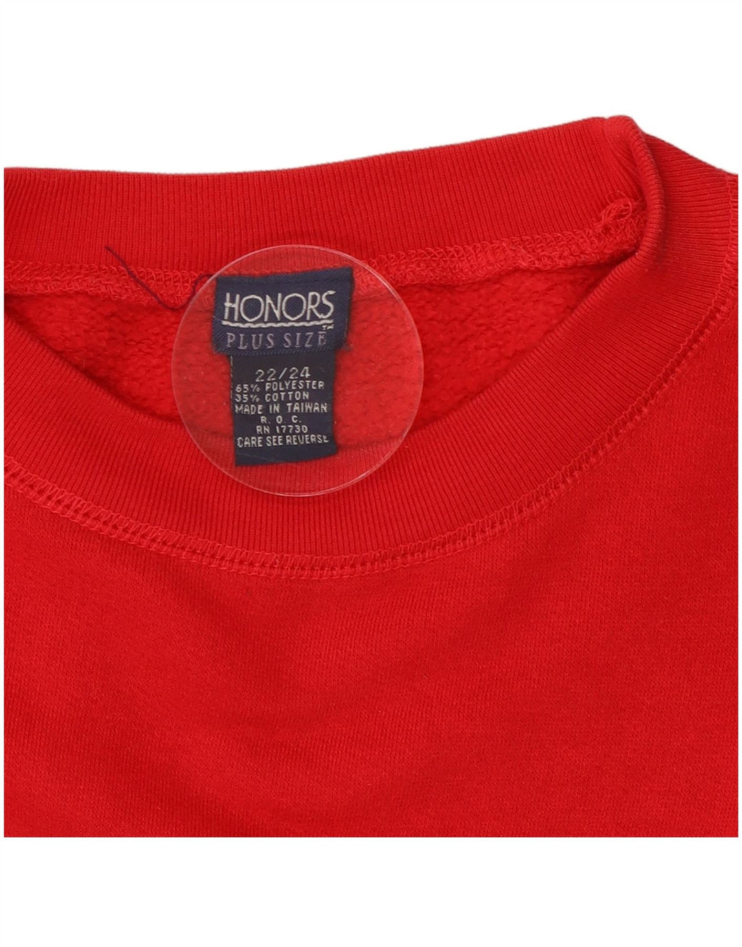 Felpa oversize con grafica da donna Honors UK 22/24 2XL Rosso