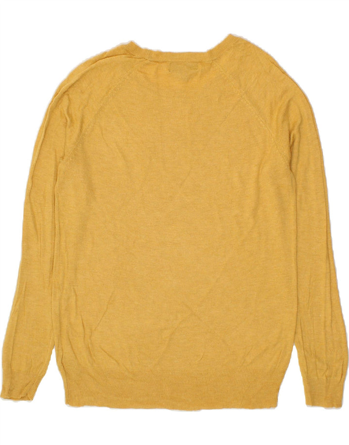 MOSSIMO Womens Boat Neck Jumper Sweater UK 18 XL Yellow Vintage Mossimo and Second-Hand Mossimo from Messina Hembry 