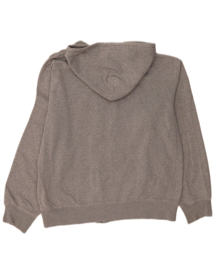 Felpa con cappuccio e zip NIKE da uomo XL in cotone grigio