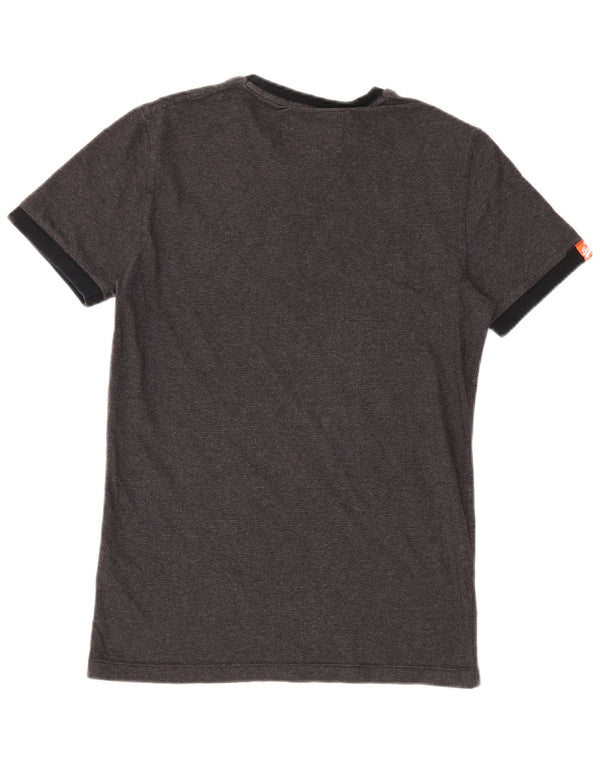 T-shirt da uomo Superdry Top Small in cotone grigio