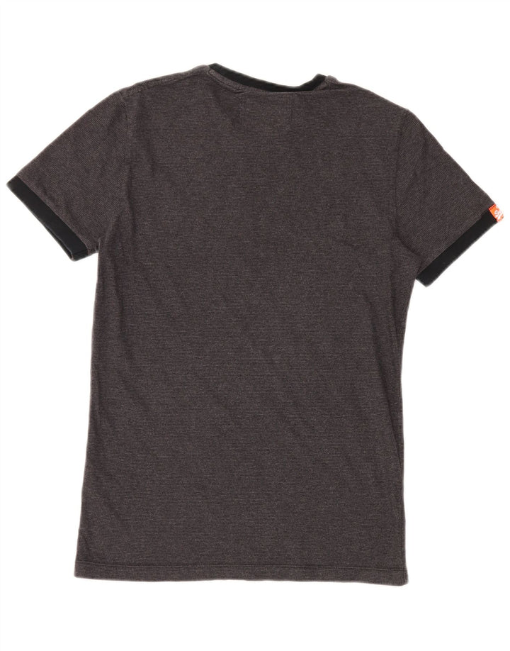 T-shirt da uomo Superdry Top Small in cotone grigio