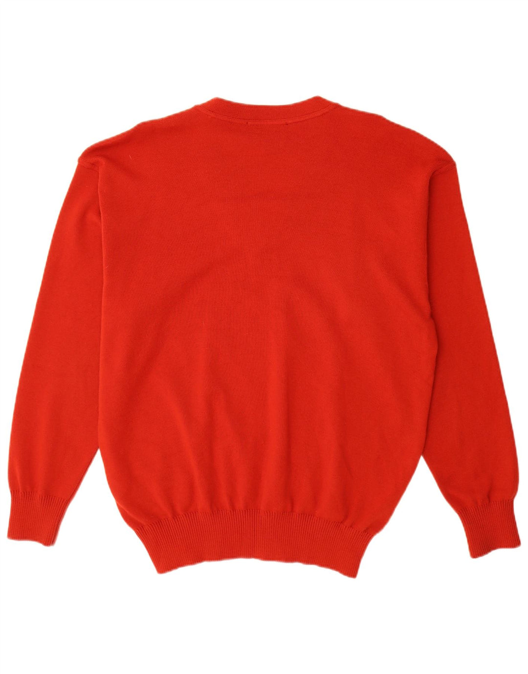 Maglione da uomo con scollo a V Amerigo Vespucci XL in lana rossa