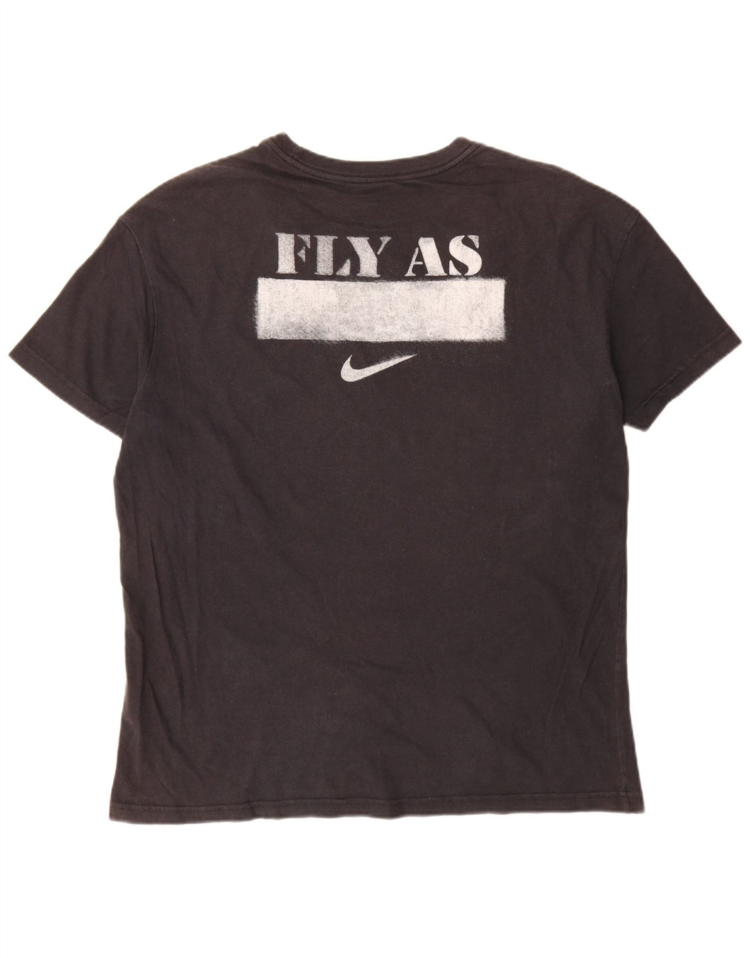 T-shirt grafica da uomo Nike Top grande in cotone nero