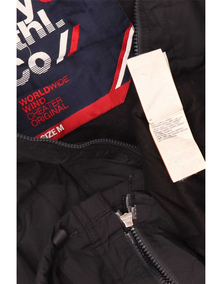 Giacca imbottita da uomo Superdry UK 38 nylon nero medio