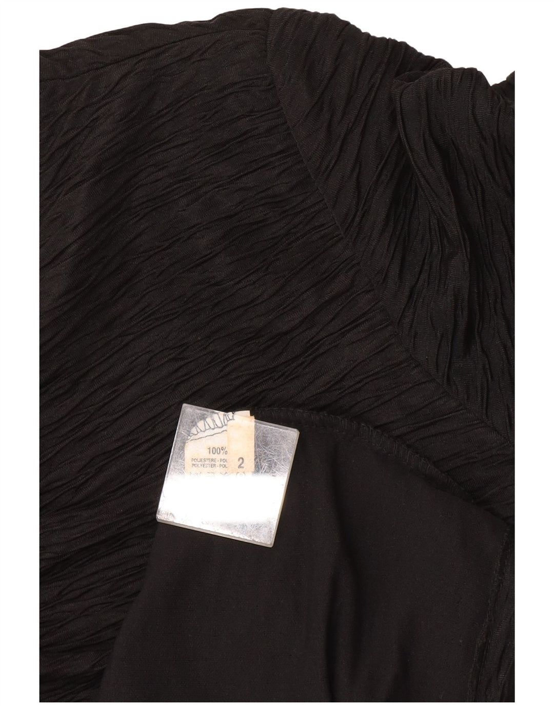 Abito tubino vintage da donna US 2 XS poliestere nero