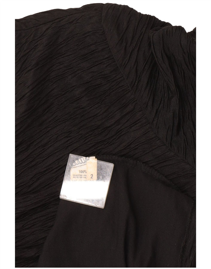 Abito tubino vintage da donna US 2 XS poliestere nero