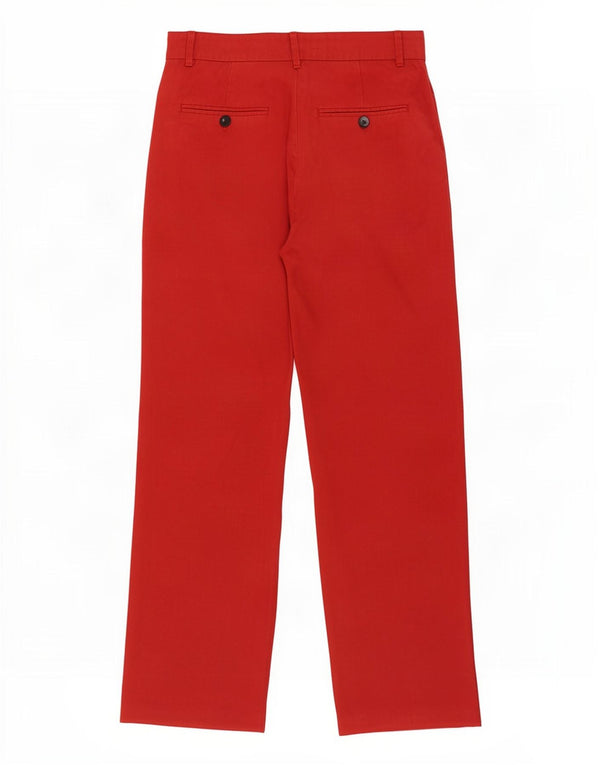 Pantaloni casual a vita alta larghi da donna Zara XS W25 L28 Rossi