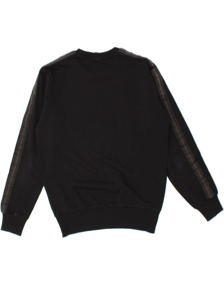 VINTAGE Womens Graphic Sweatshirt Jumper UK 10 Small Black Cotton Vintage Vintage and Second-Hand Vintage from Messina Hembry 