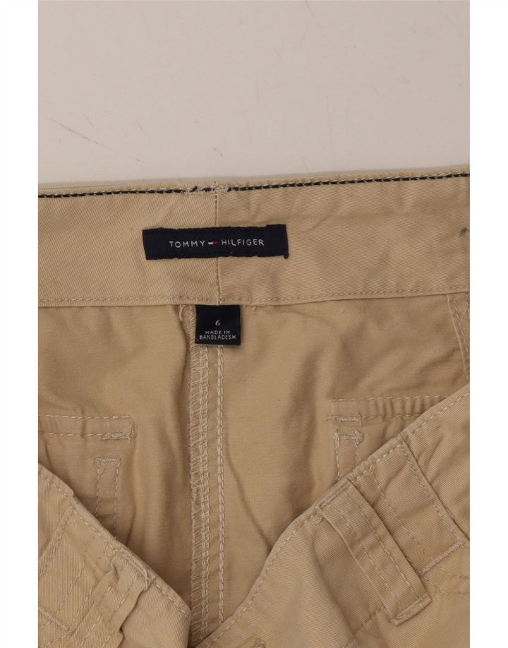 TOMMY HILFIGER Womens Mini Skirt US 6 Medium W32 Beige Cotton Vintage Tommy Hilfiger and Second-Hand Tommy Hilfiger from Messina Hembry 