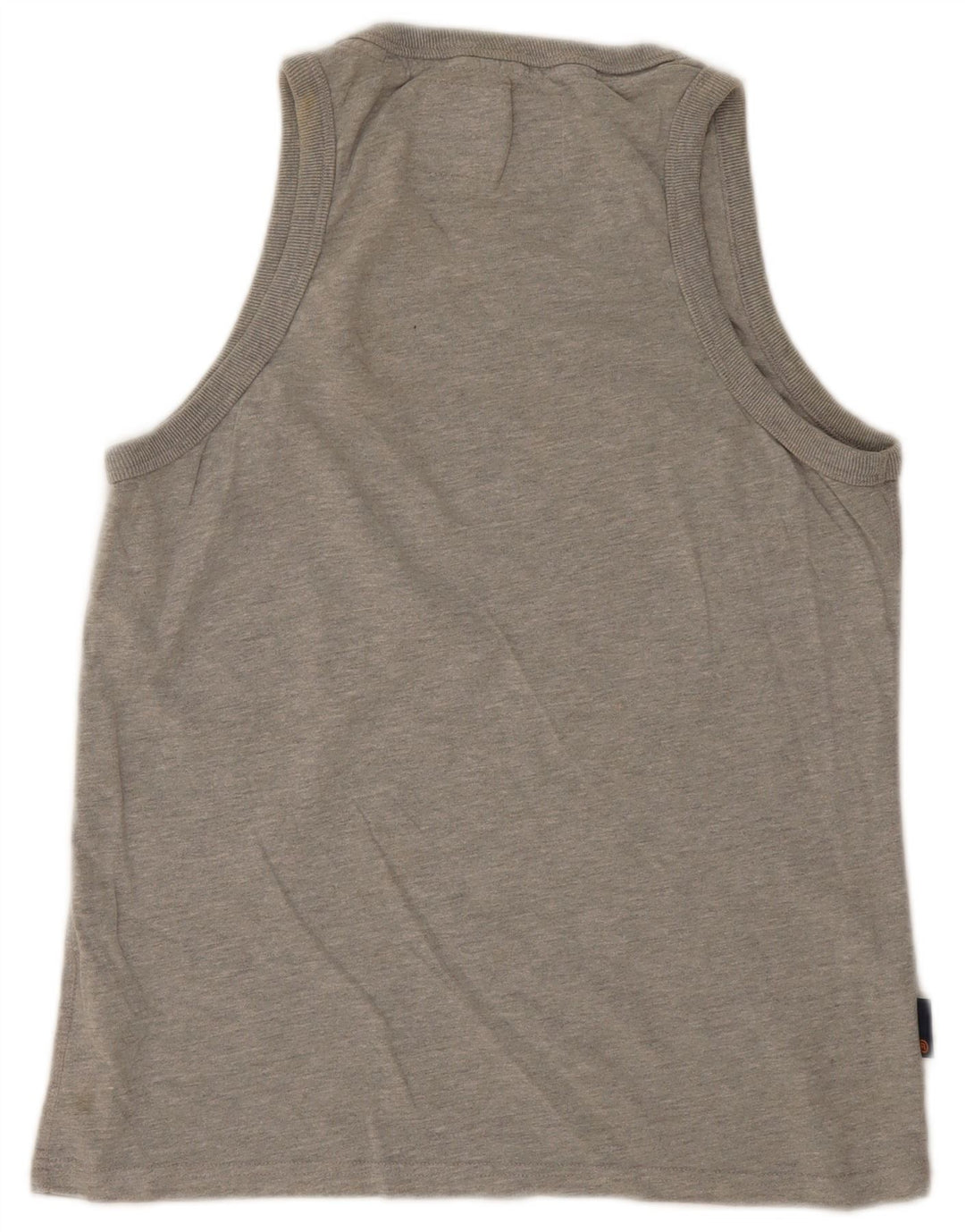 Canottiera grafica da uomo Superdry grande in cotone grigio