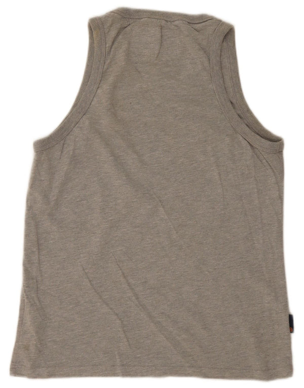 Superdry Mens Graphic Vest Top Large Grey Cotton