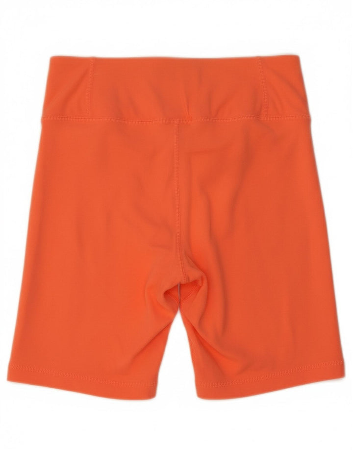 REEBOK Womens Sport Shorts UK 12/14 Medium Orange Cotton