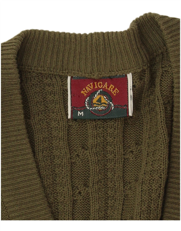Maglione cardigan da uomo Navigare medio kaki