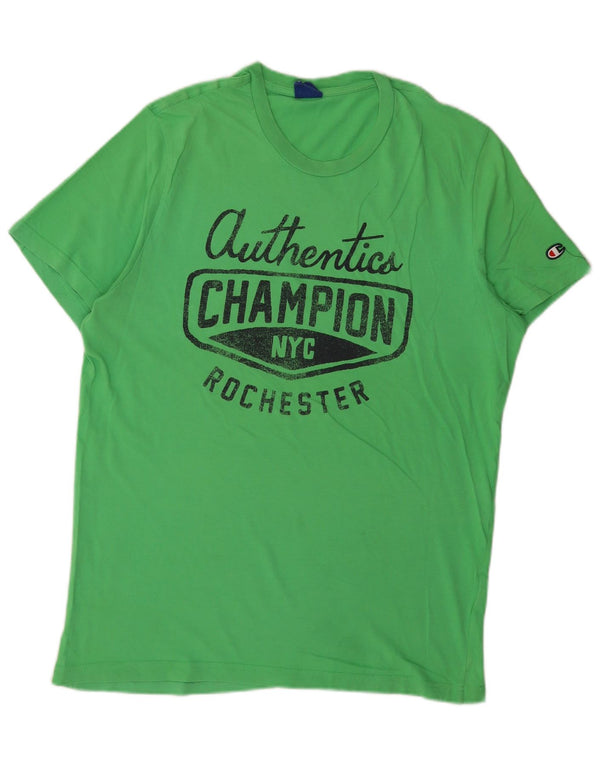 Maglietta grafica Champion da uomo NY Rochester XL verde