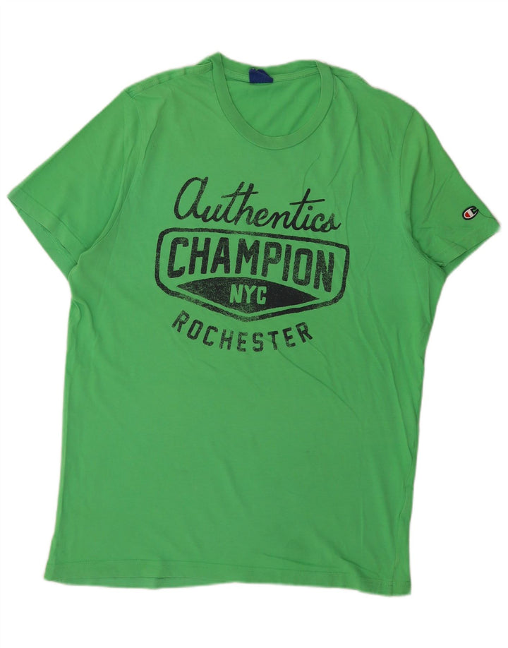 Maglietta grafica Champion da uomo NY Rochester XL verde