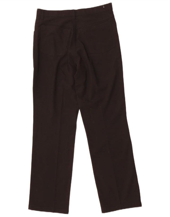 Pantaloni da abito dritti da uomo St. Bernard W32 L31 poliestere nero