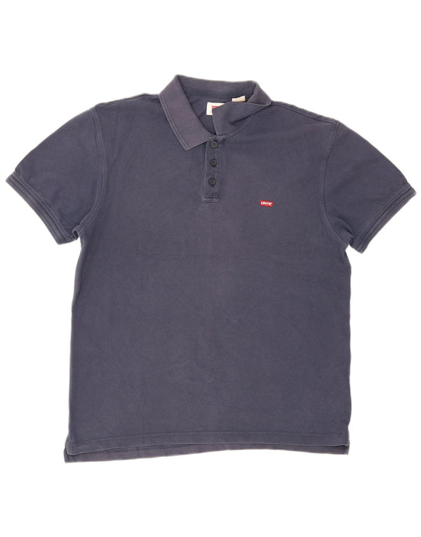 Polo Levi's da uomo grande in cotone blu navy