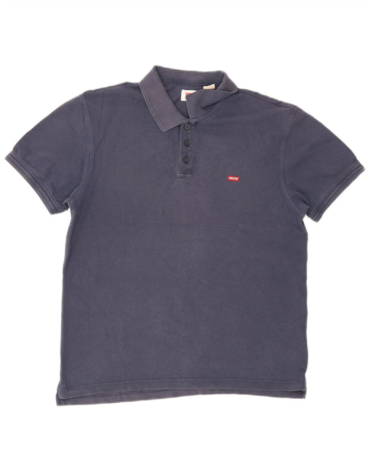 Polo Levi's da uomo grande in cotone blu navy