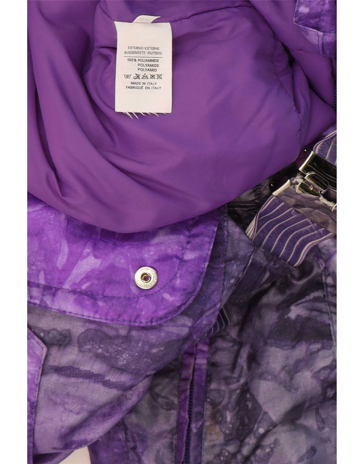 Tuta da sci oversize da donna con motivo astratto Alasca IT 38 XS Viola