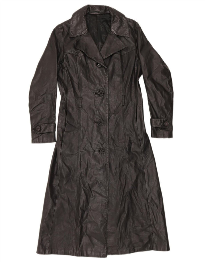 Cappotto in pelle da donna Klima UK 10 piccolo nero