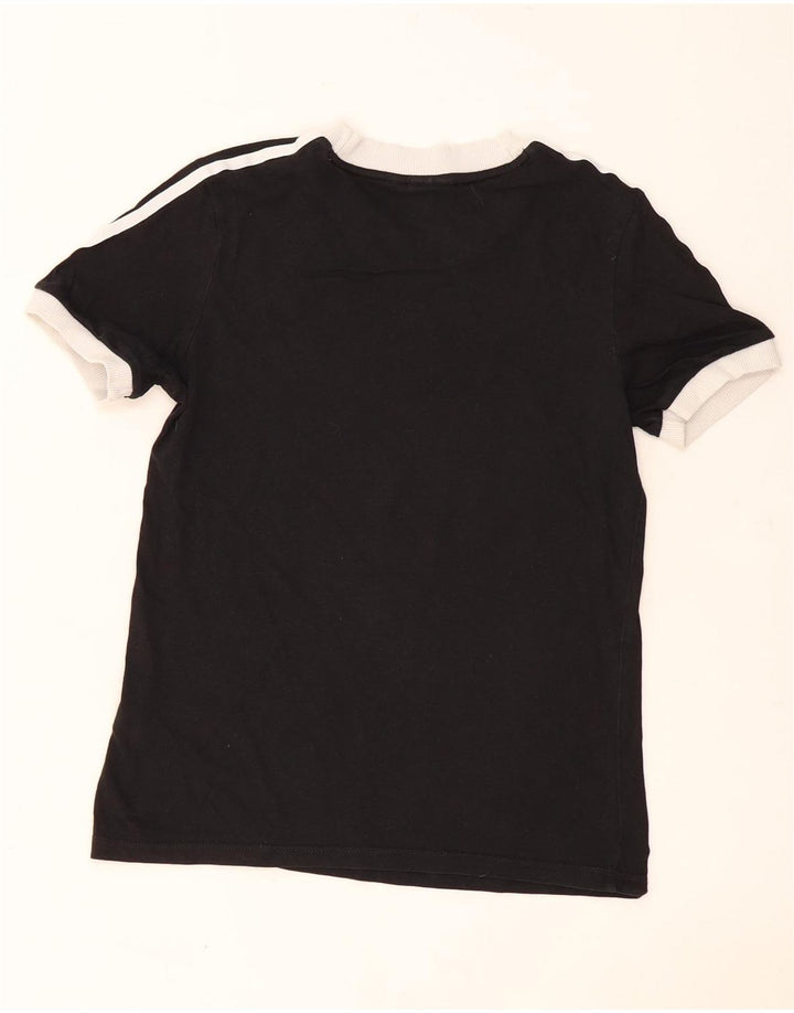 T-shirt da donna Adidas Top UK 8 piccola in cotone nero