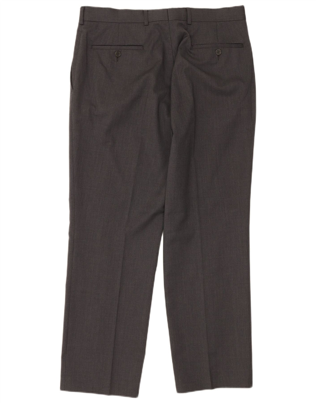 Abito da uomo in 2 pezzi elasticizzato a 2 bottoni Ted Baker UK 42 XL W36 L30 Lana grigia