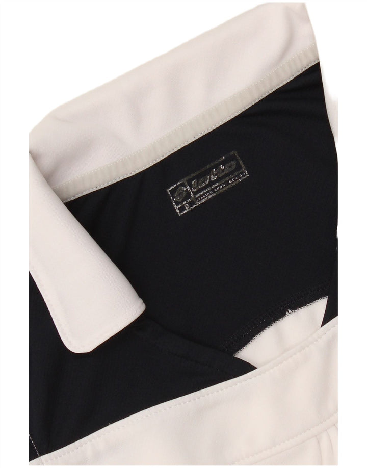 Polo senza maniche da donna Lotto UK 10 Small White Colourblock