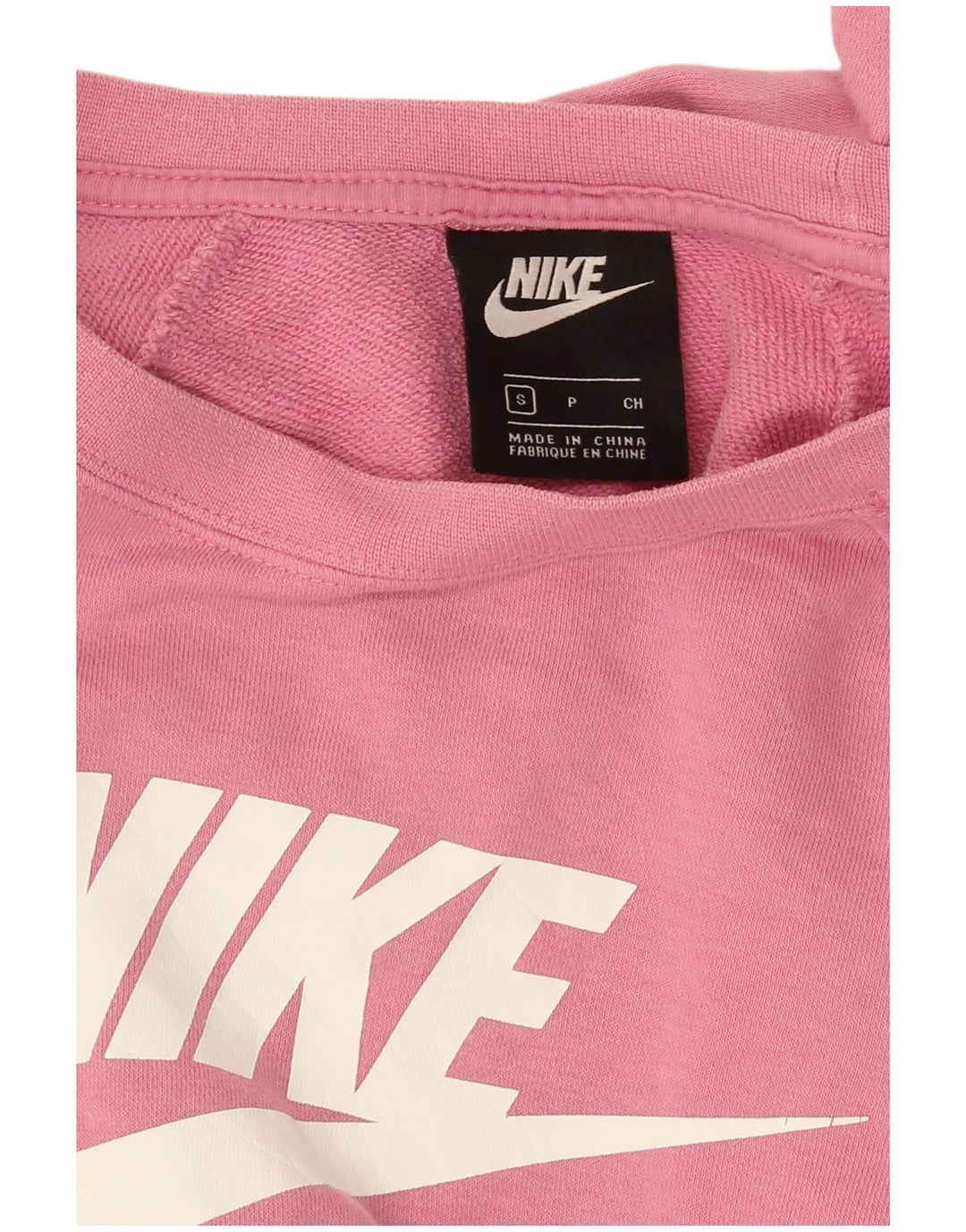 Felpa con grafica Nike da donna, maglione UK 10, piccola rosa