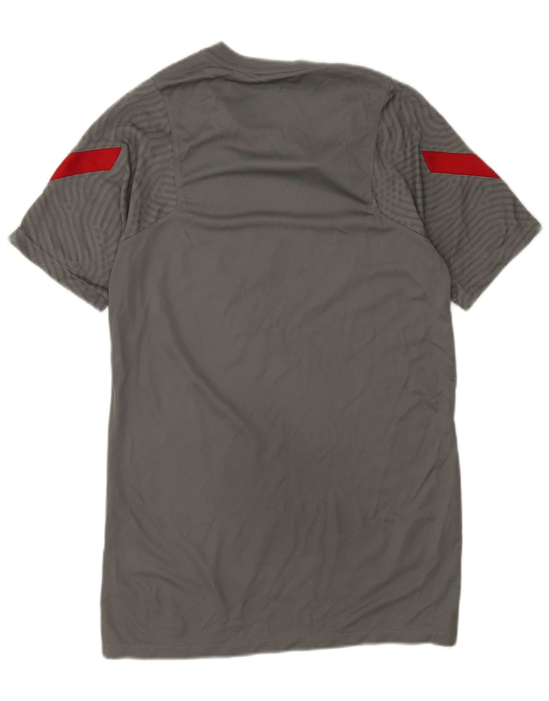 T-shirt grafica Nike Liverpool da uomo, piccola, in poliestere color block grigio