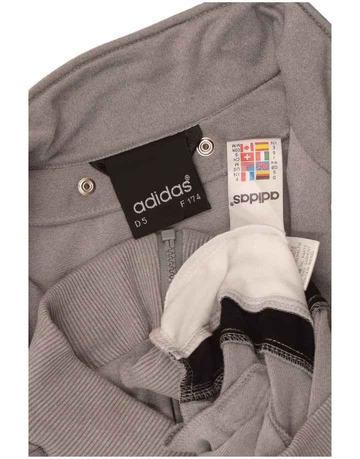 Giacca da tuta grafica da uomo Adidas UK 38/40 Colore grigio medio