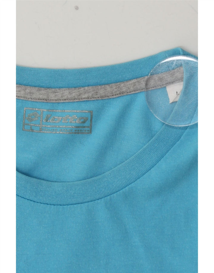 T-shirt grafica da uomo LOTTO Top grande blu