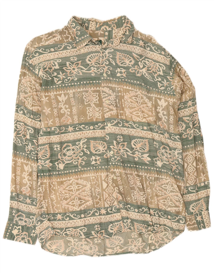 Camicia da uomo Old Farway taglia 41 grande floreale multicolore
