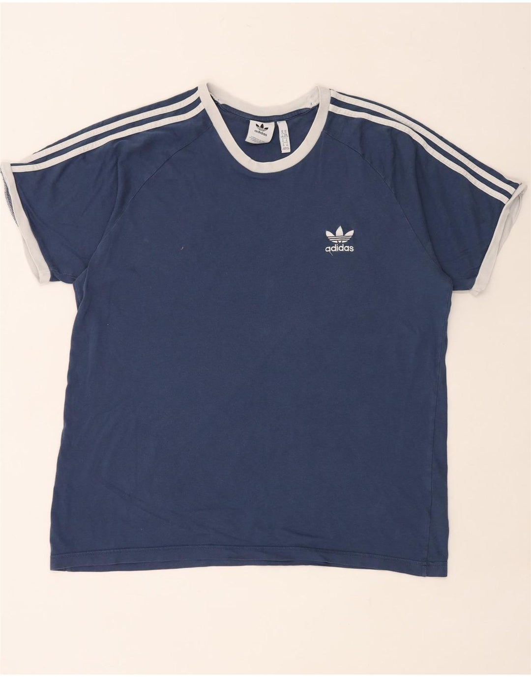 Maglietta ADIDAS da uomo Top XL in cotone blu