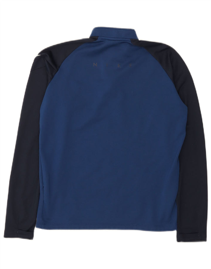 Top della tuta pullover Nike da ragazzo Dri Fit 12-13 anni Large Blu Navy