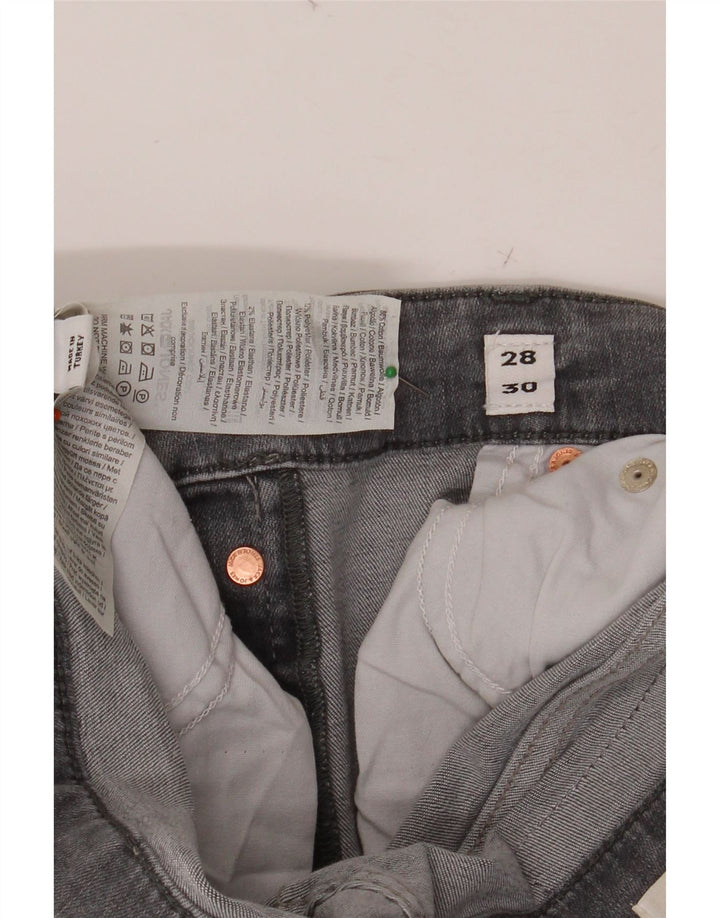 JACK & JONES Jeans slim da uomo W28 L30 cotone grigio