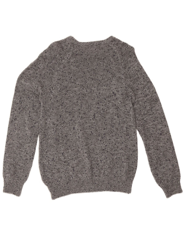 Maglione maglione girocollo da uomo Zara grigio medio chiazzato