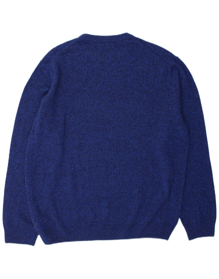 Maglione maglione girocollo da uomo Marks & Spencer 2XL lana blu