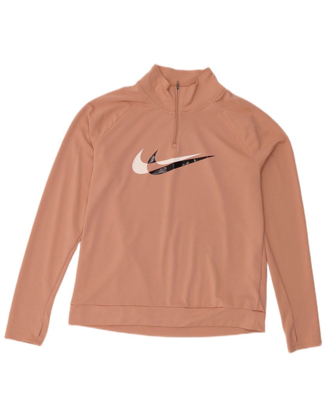 Top da tuta Nike Dri Fit Graphic Pullover da donna UK 14 Rosa medio
