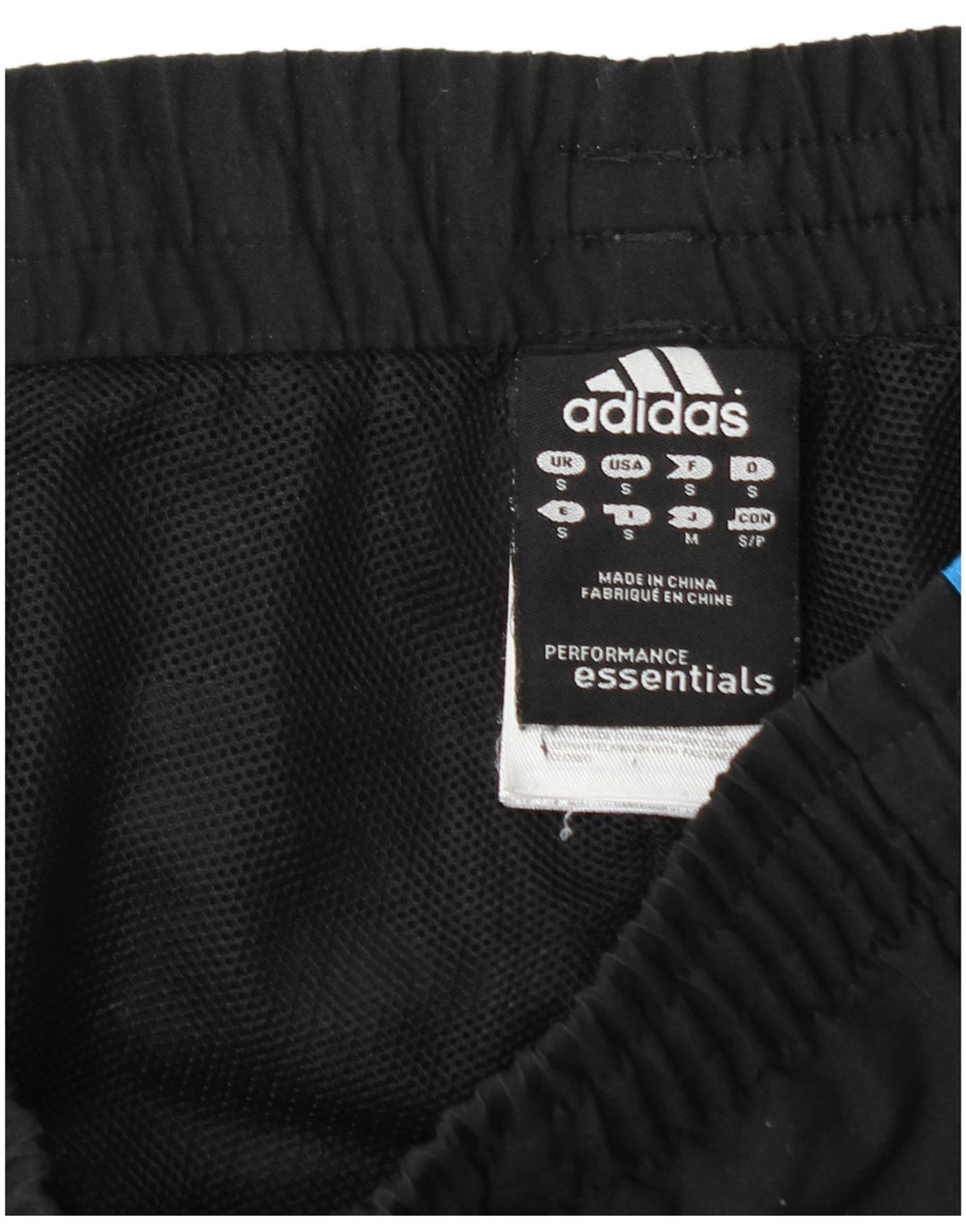 Pantaloni da tuta da uomo Adidas Small neri in poliestere