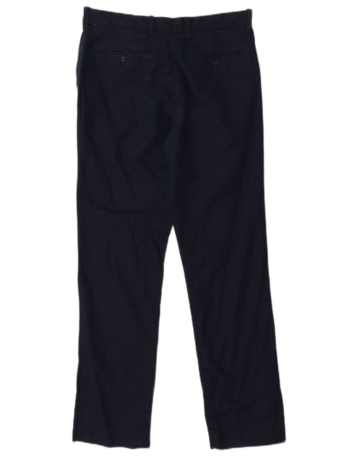 Pantaloni chino dritti da uomo John Lewis W34 L32 Lino blu navy