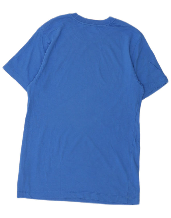 T-shirt grafica da uomo NIKE Top piccola in cotone blu