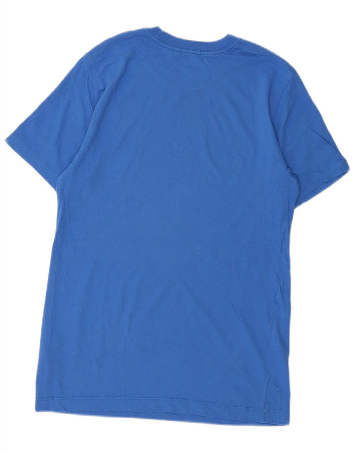 T-shirt grafica da uomo NIKE Top piccola in cotone blu