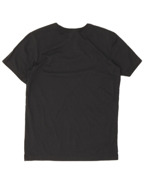 T-shirt da uomo Jack Wolfskin Top UK 40 cotone nero medio