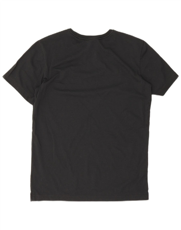 T-shirt da uomo Jack Wolfskin Top UK 40 cotone nero medio