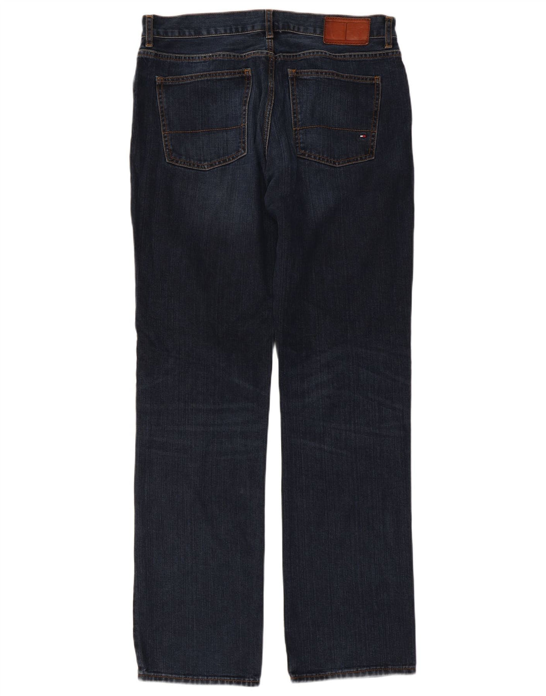 TOMMY HILFIGER Jeans dritti da uomo W34 L34 cotone blu navy