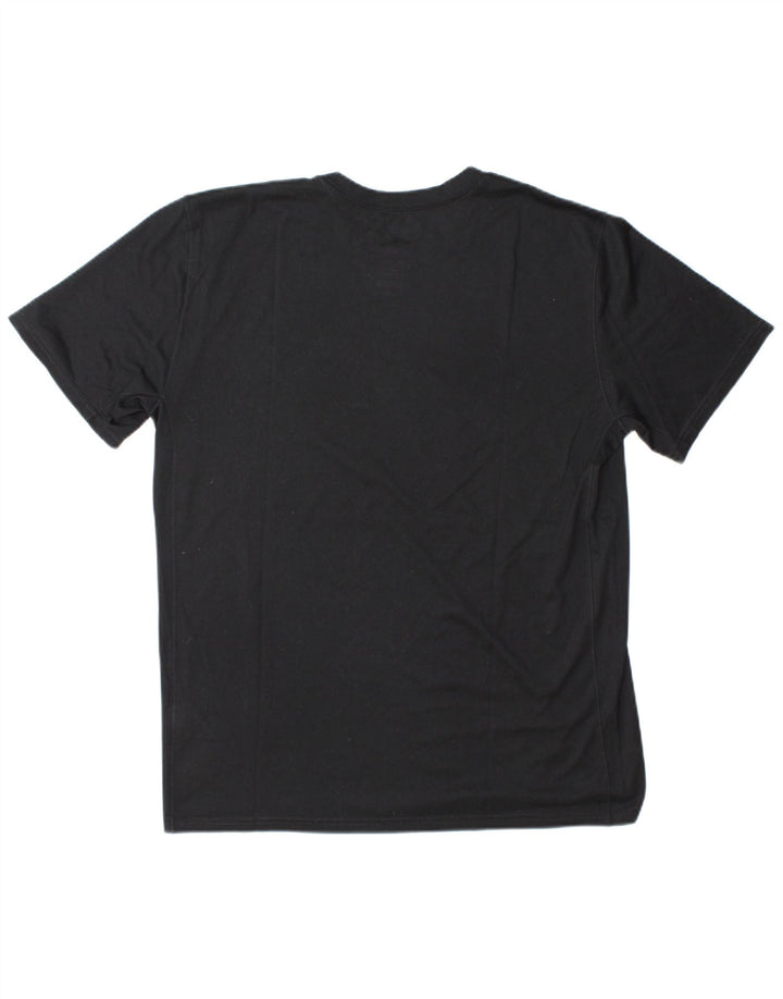 T-shirt grafica Nike Dri Fit da uomo, grande, in poliestere nero
