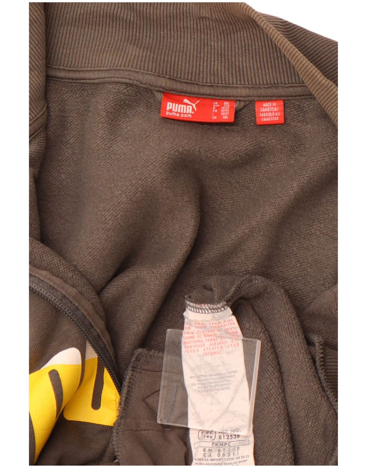 Giacca da ginnastica grafica da uomo PUMA 2XL in cotone grigio